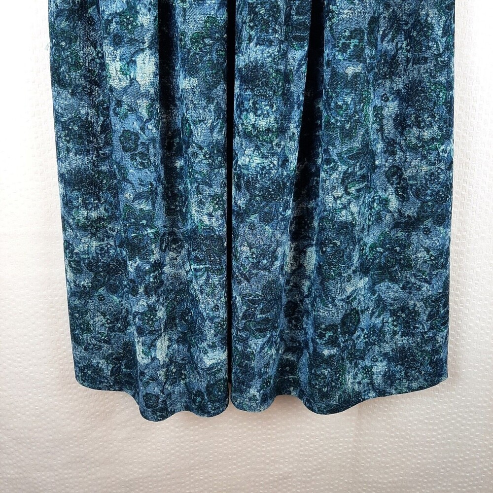Lularoe Women Beautiful Elegant Amelia Dress Blue Floral Stretch Pockets XS - Picture 10 of 12